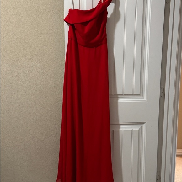 Off the shoulder Red Formal Dress - Picture 4 of 7
